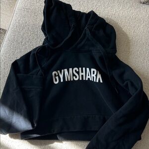 Gymshark Black Cropped Hoodie